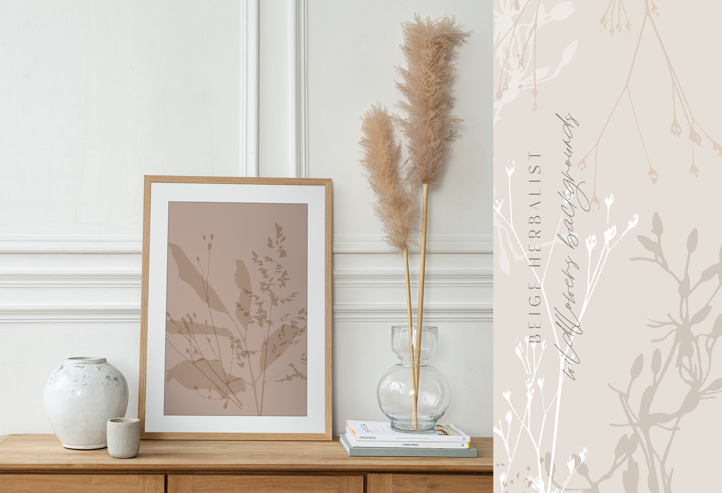 Beige Herbalist Wild Botanical Patterns | 24 Neutral Designs