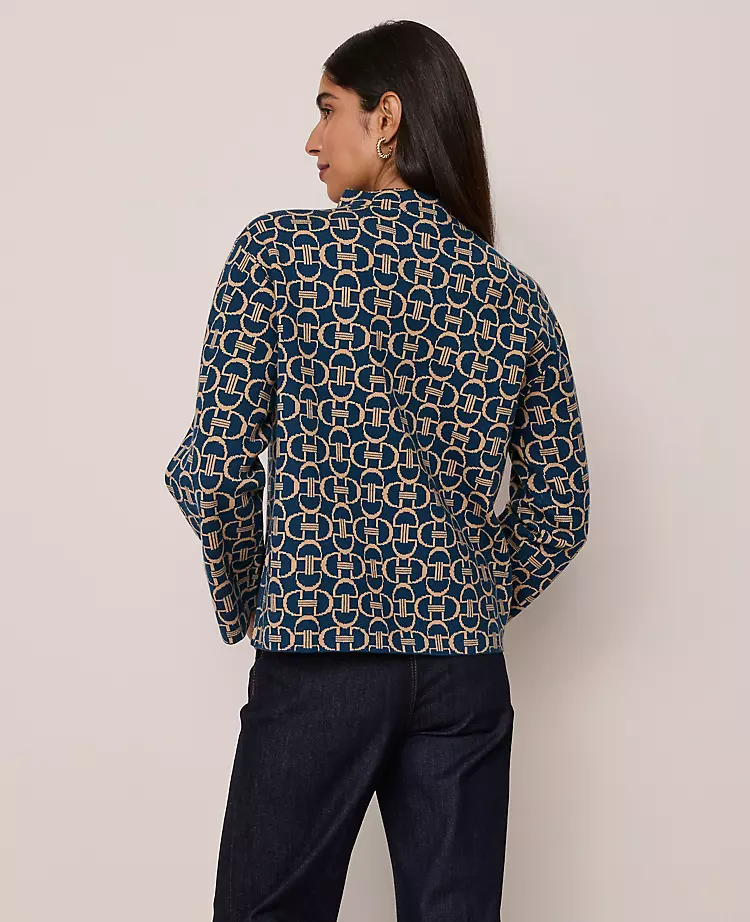 Chain Link Print Sweater
