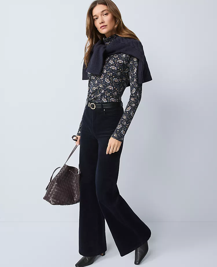 Weekend Collection Wide-Leg Corduroy Pant