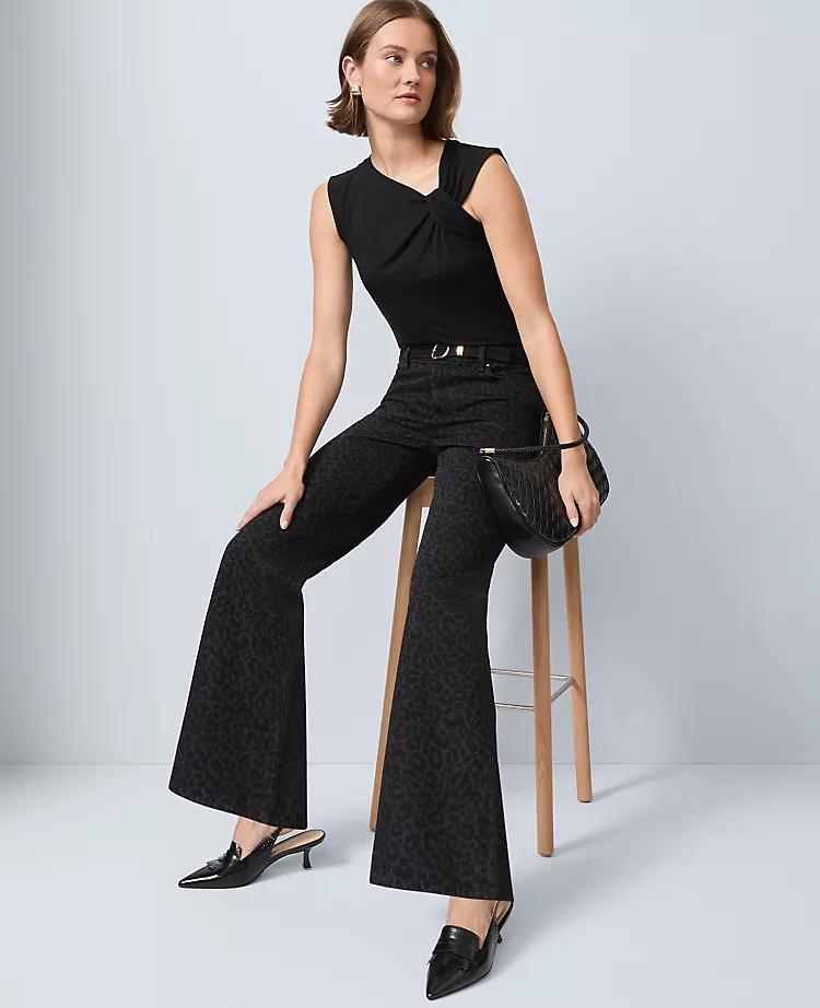The Wide-Leg Jean in Animal Print