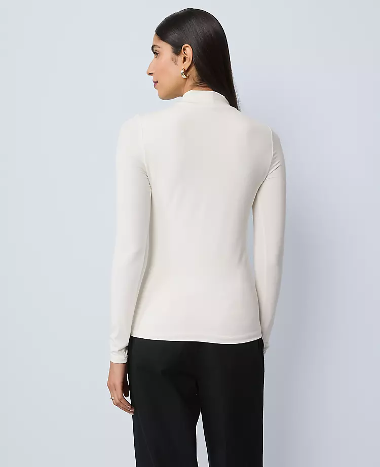 Long Sleeve Mock Neck Top