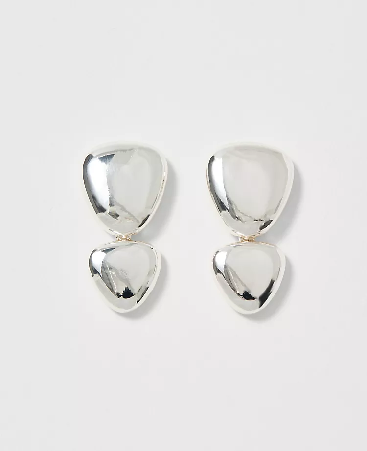 Double Disc Drop Earrings