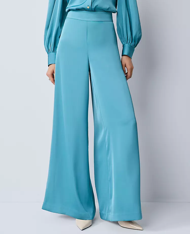 The Statement Palazzo Pant in Satin