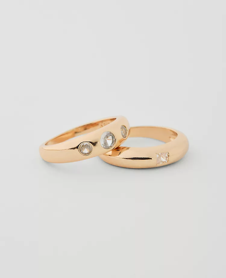 Crystal Ring Set