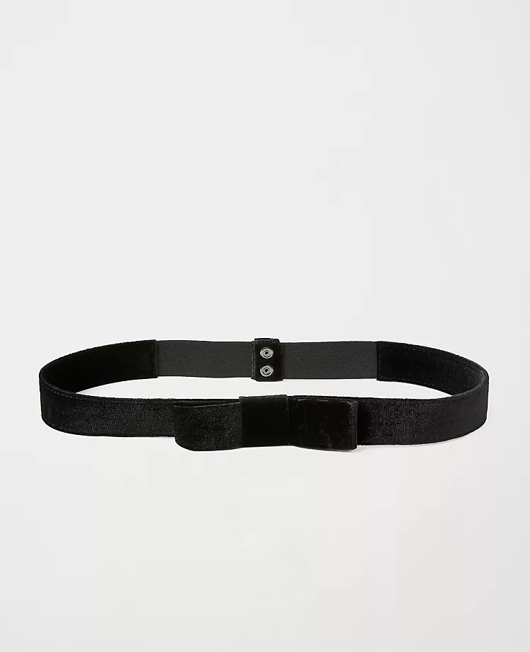 Velvet Bow Belt