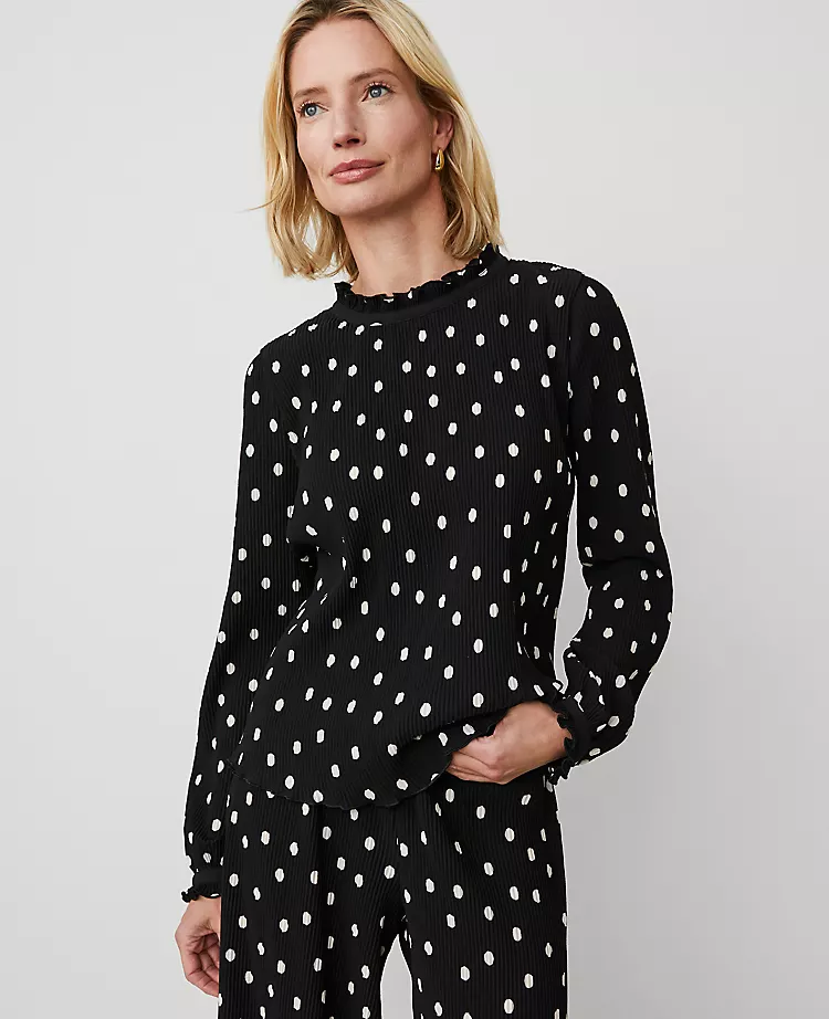 Petite Dotted Ruffle Popover