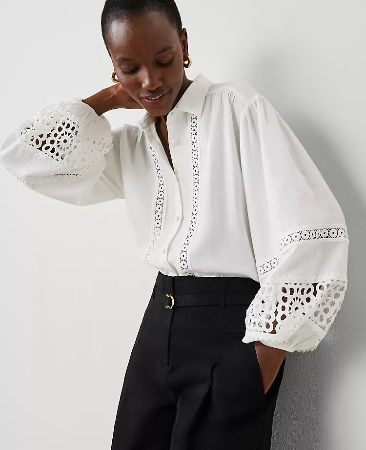 11620-Petite-Embroidered-Linen-Blend-Puff-Sleeve-Blouse-4.webp Petite Embroidered Linen Blend Puff Sleeve Blouse
