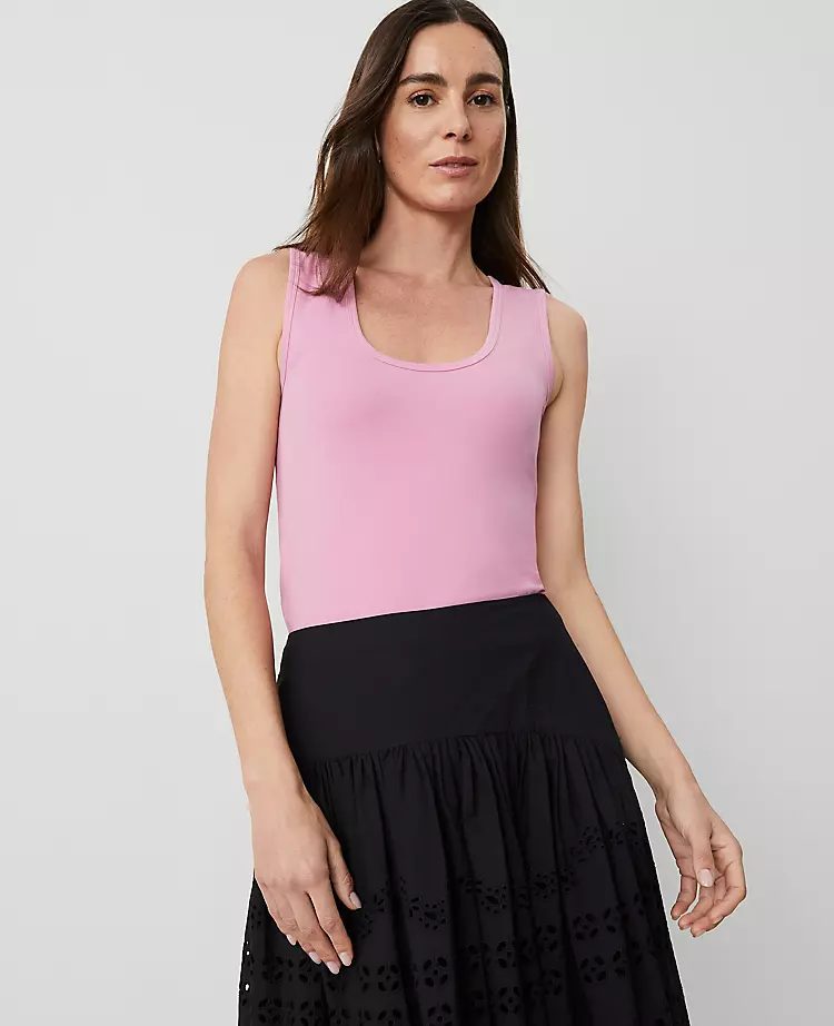 Petite Modern Scoop Neck Tank Top
