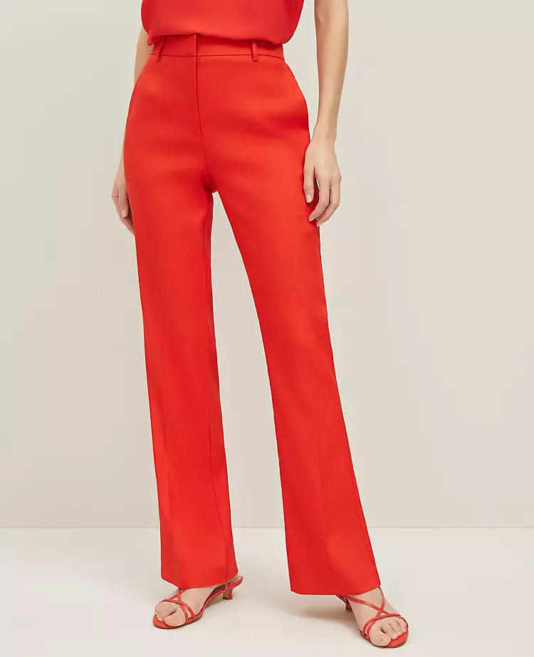 The Petite Trouser in Linen Blend - Curvy Fit