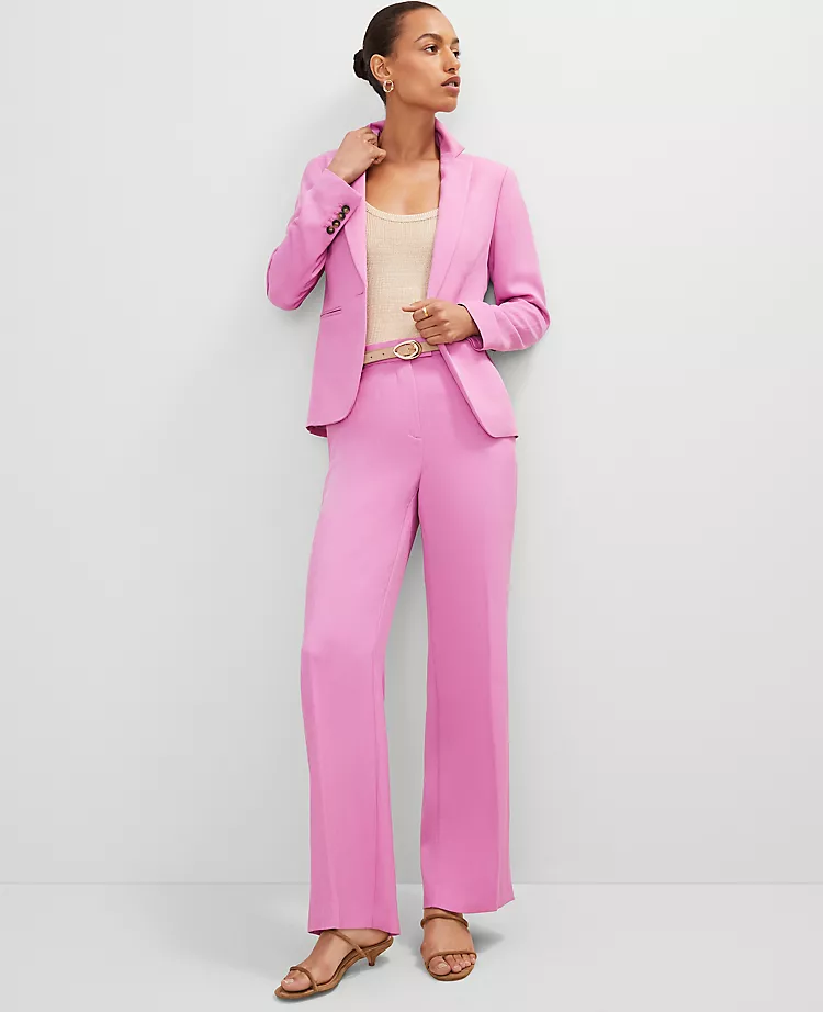 The Petite Straight Trouser in Twill