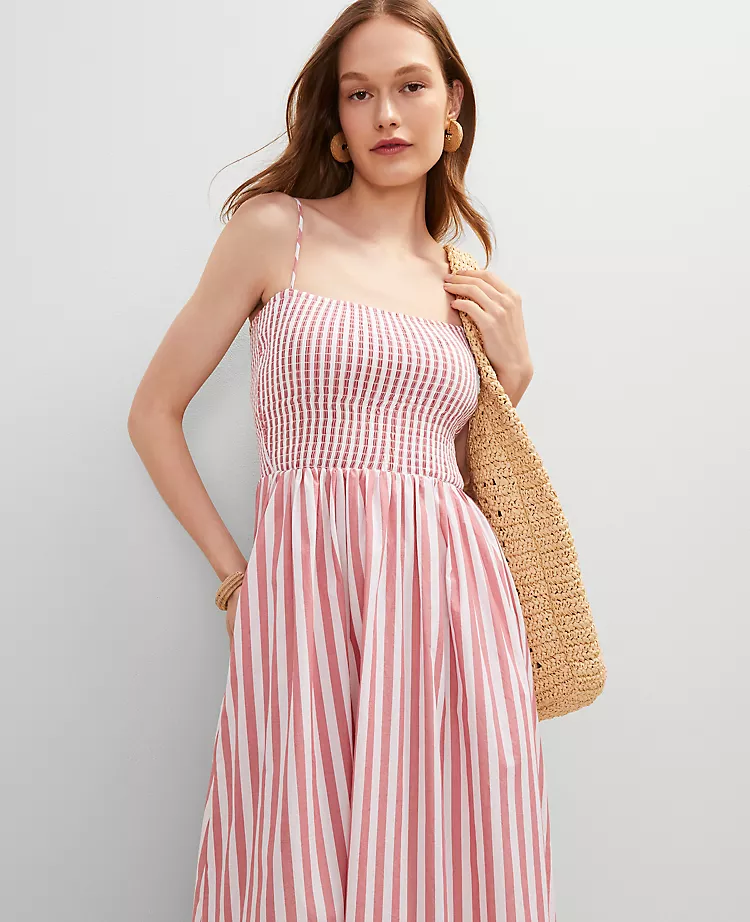 Striped Maxi Flare Dress