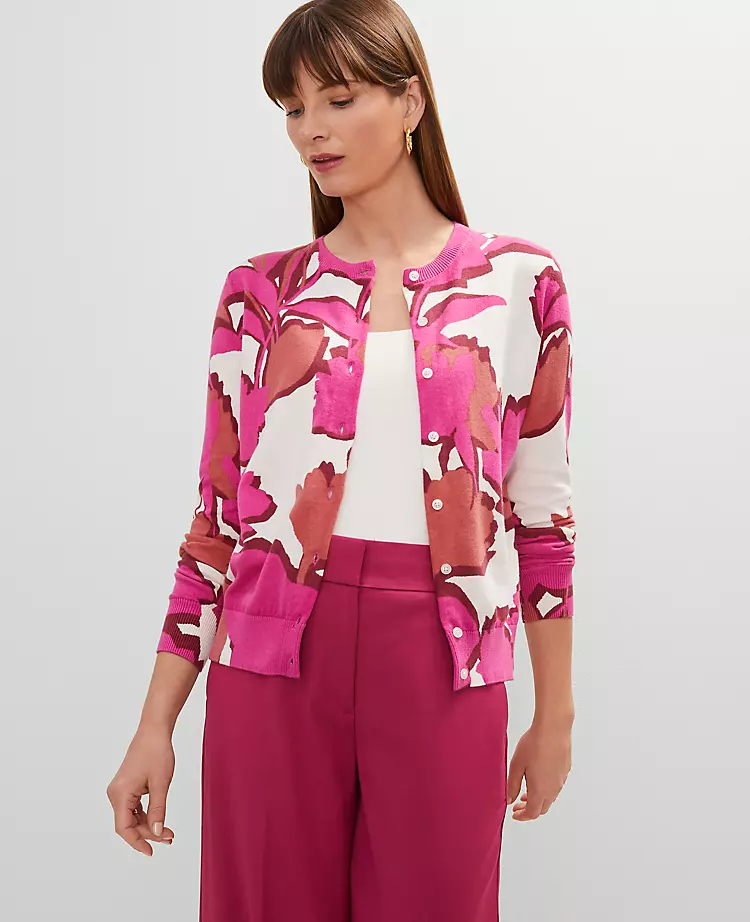 Petite Floral Ann Cardigan