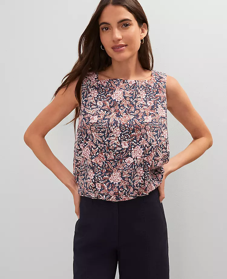 13623-Petite-Weekend-Collection-Linen-Blend-Bubble-Hem-Top-3.webp Petite Weekend Collection Linen Blend Bubble Hem Top