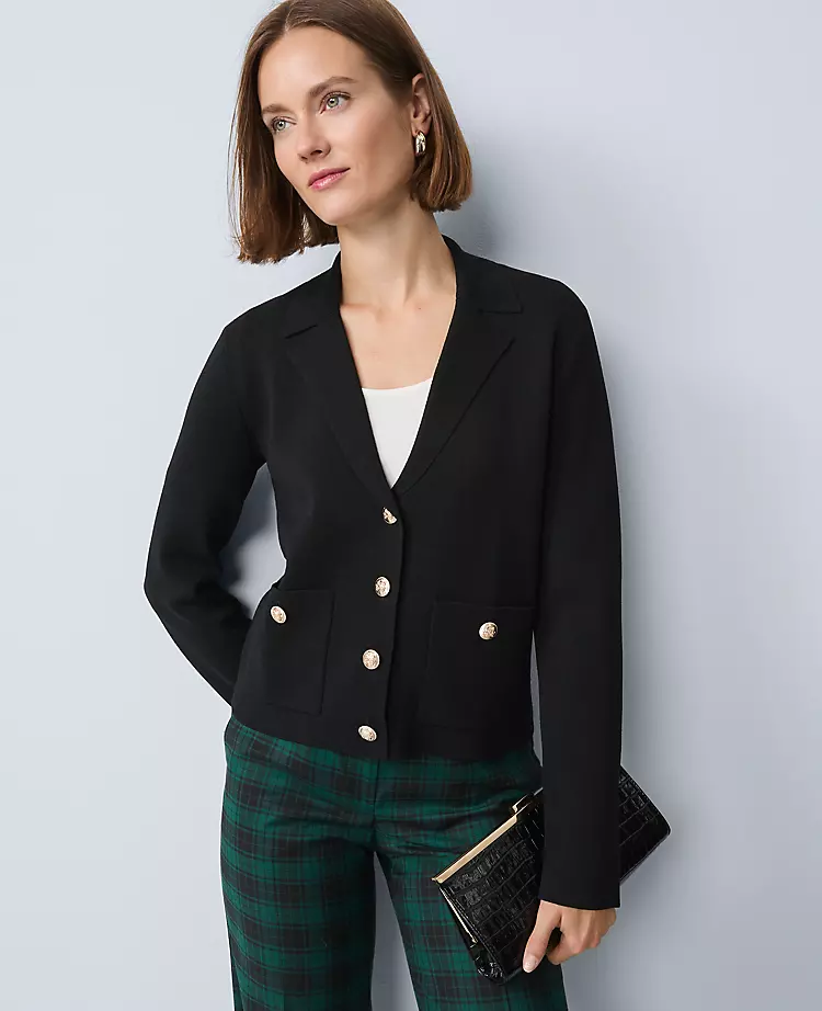 Collared Sweater Jacket