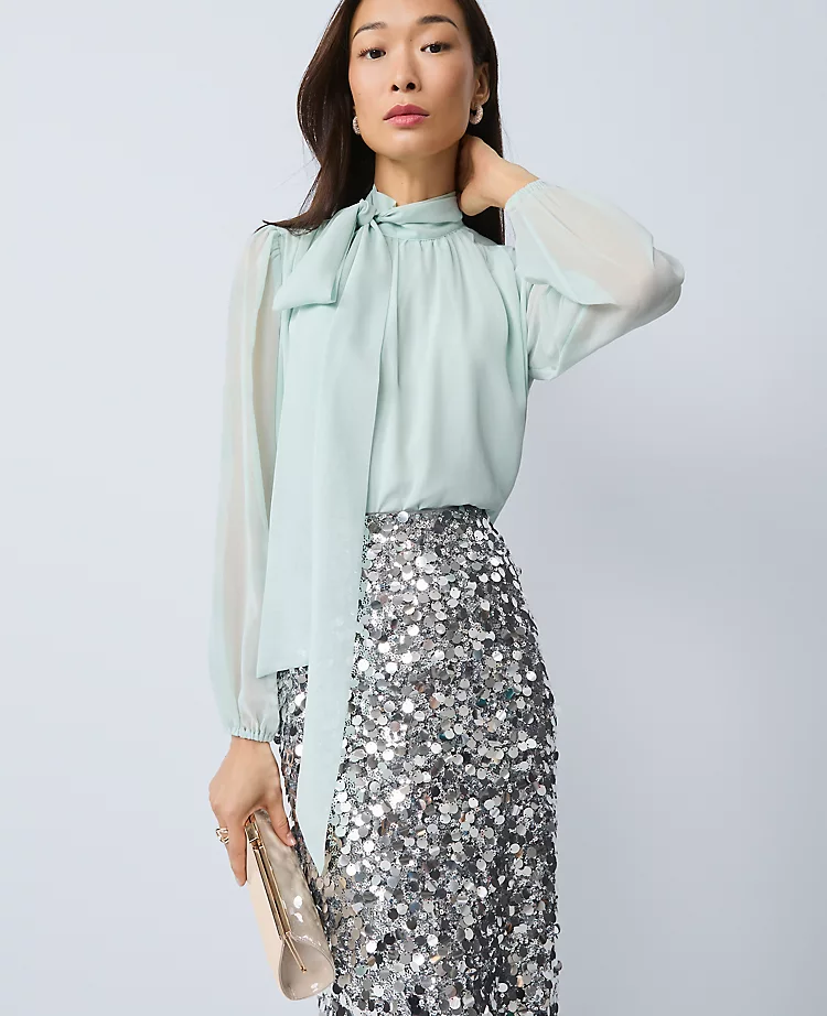 Tie Neck Blouse