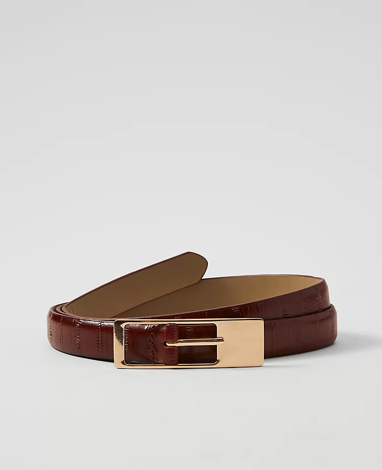 Embossed Leather Belt