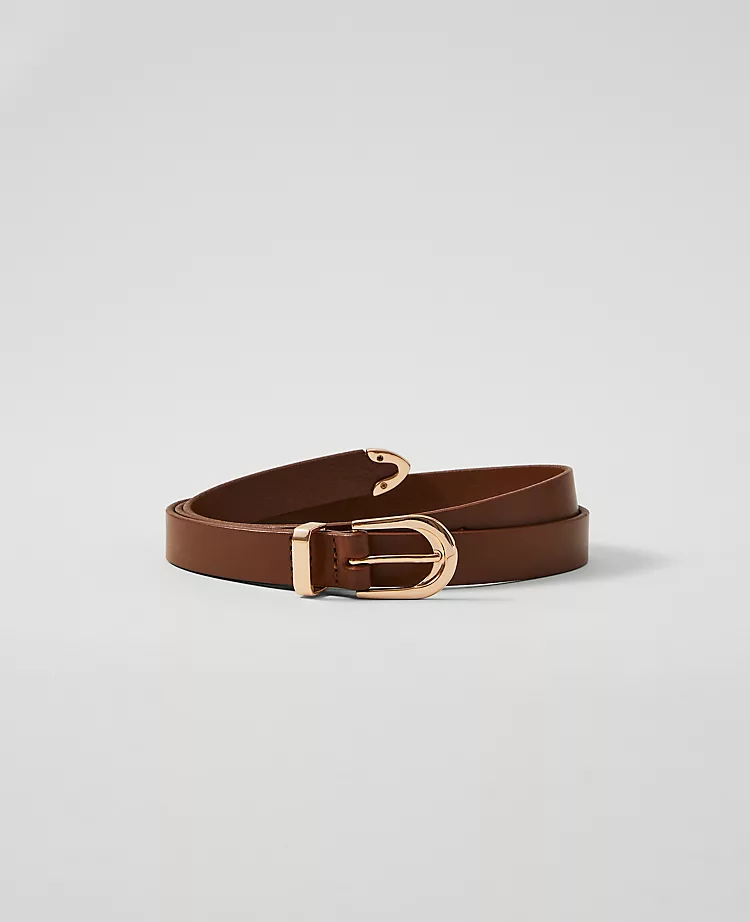 Skinny Leather Belt