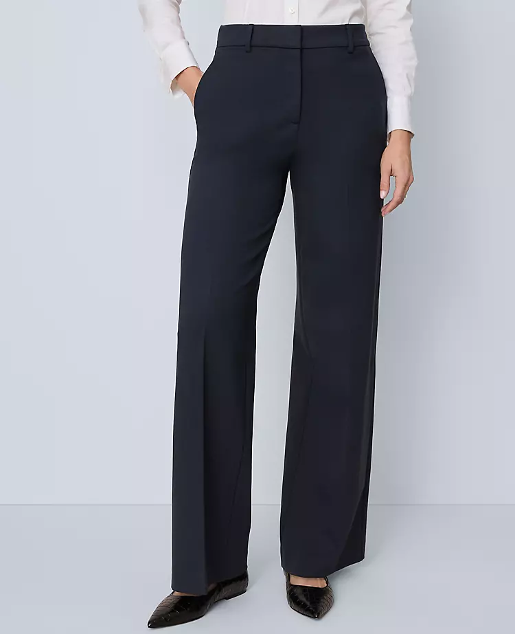 The Petite Wide-Leg Pant in Ponte