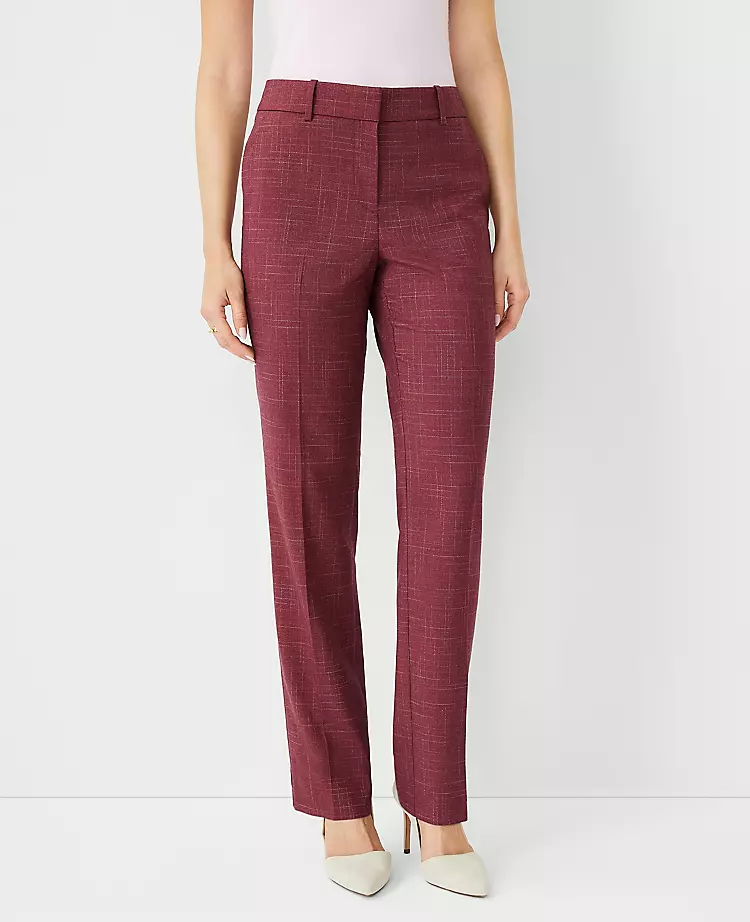 The Petite Sophia Pant in Cross Weave - Curvy Fit