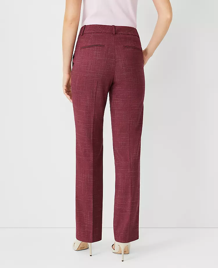 The Petite Sophia Pant in Cross Weave - Curvy Fit