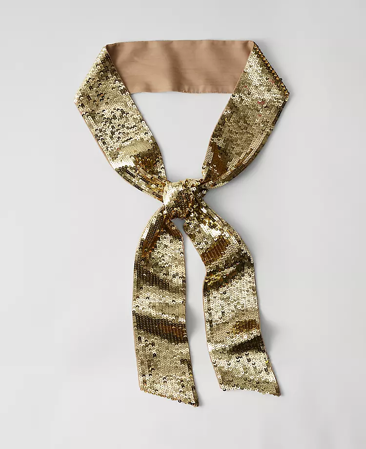 Skinny Sequin Scarf