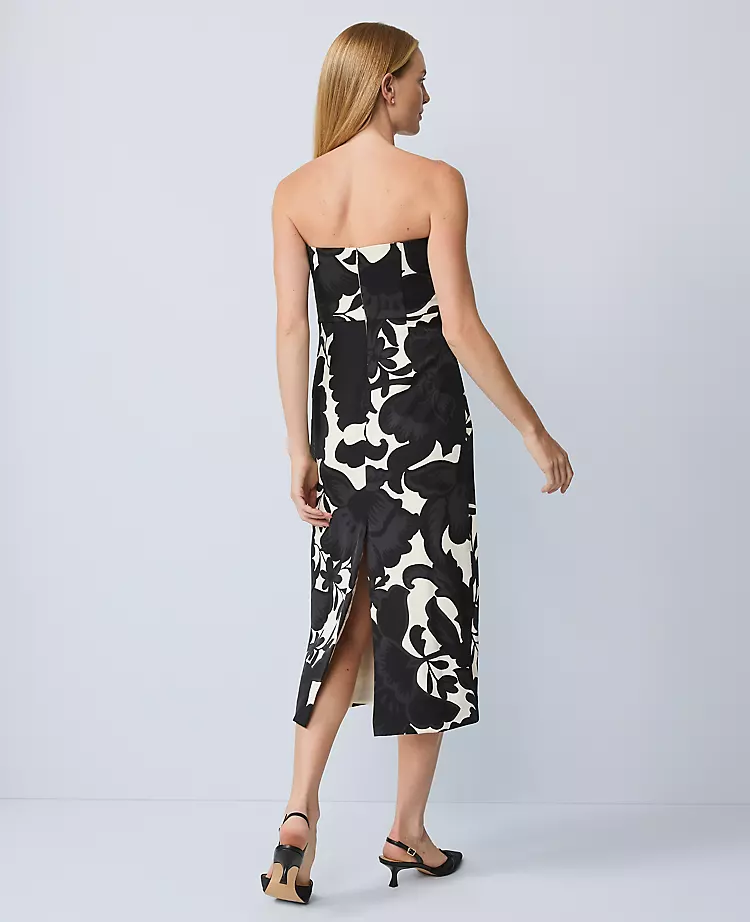 14624-Petite-Floral-Strapless-Midi-Dress-3.webp Petite Floral Strapless Midi Dress