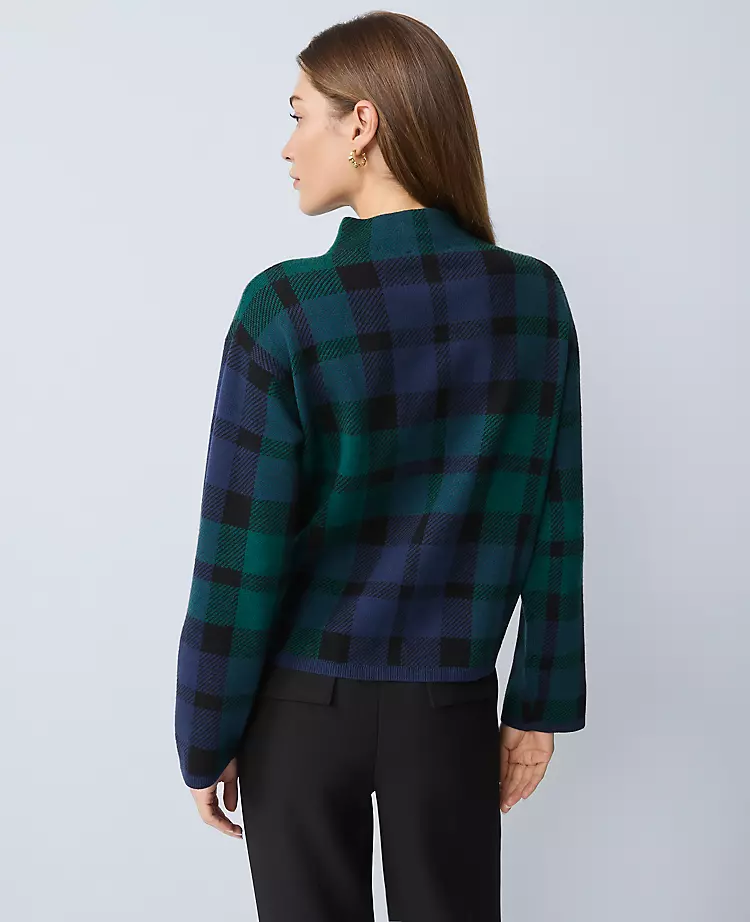 14726-Plaid-Mock-Neck-Sweater-2.webp Plaid Mock Neck Sweater