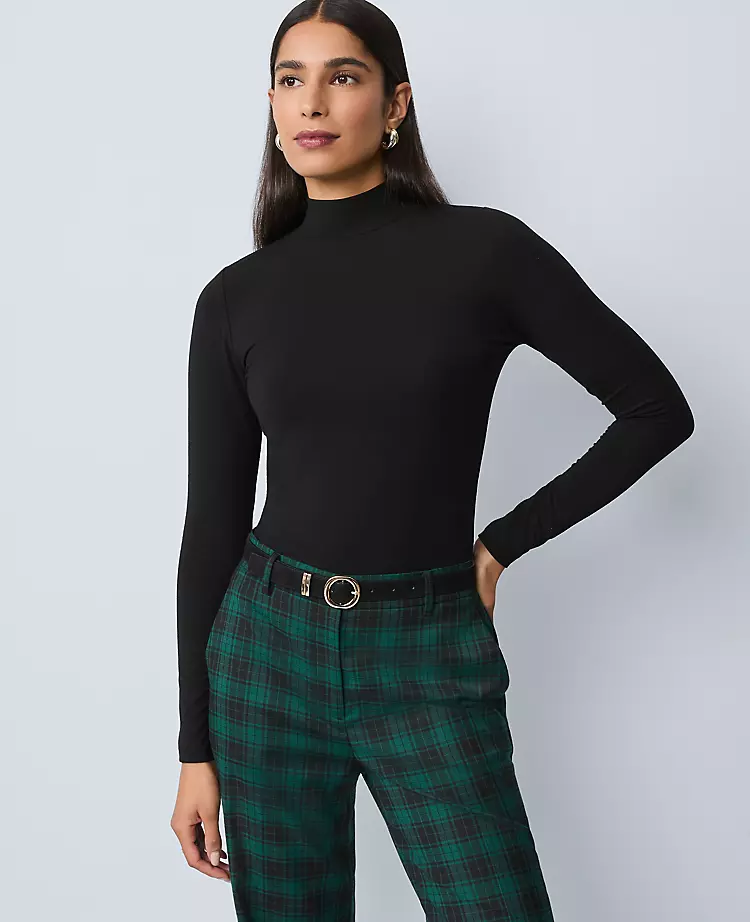 Long Sleeve Mock Neck Top