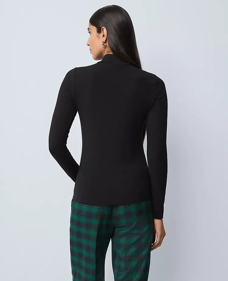Long Sleeve Mock Neck Top