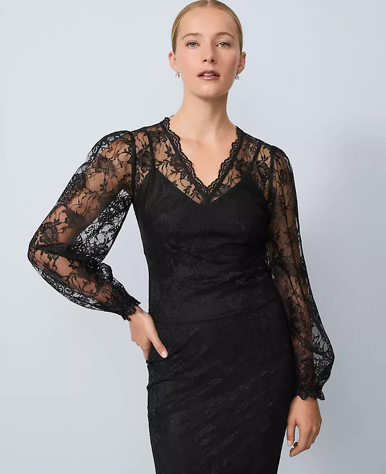 Scalloped Lace Top