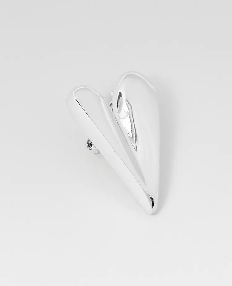 Metal Heart Brooch