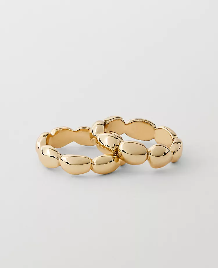 Metal Disc Ring Set