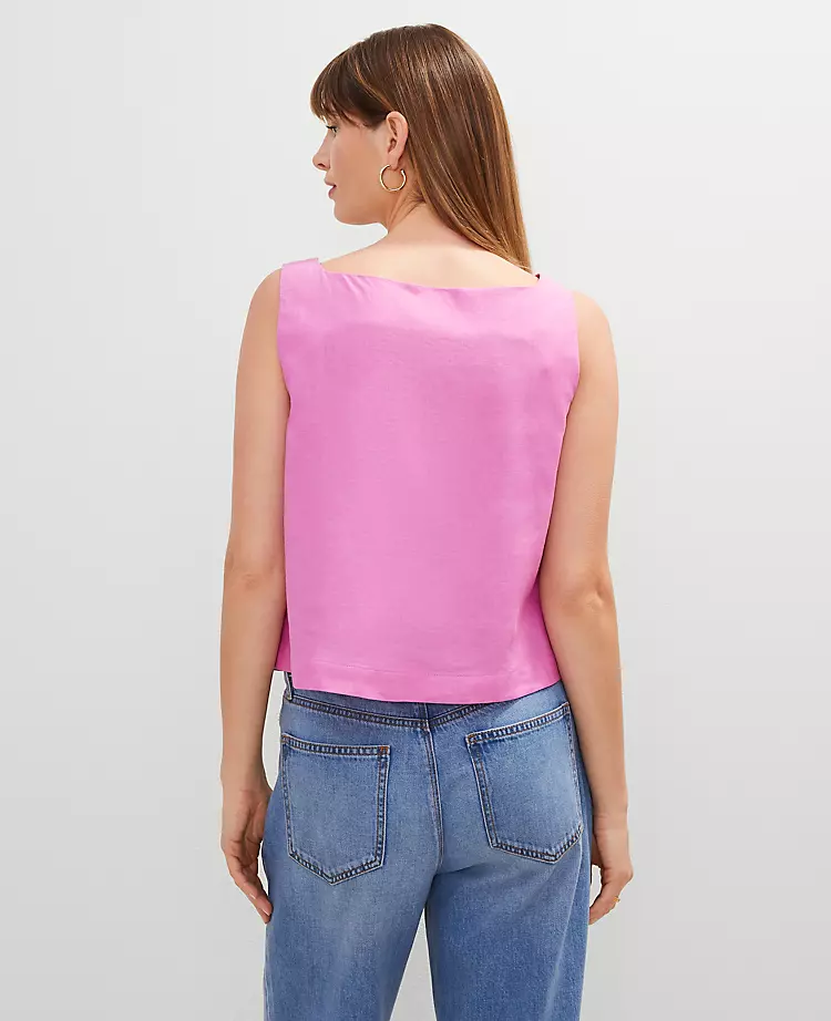Linen Blend Tank Top