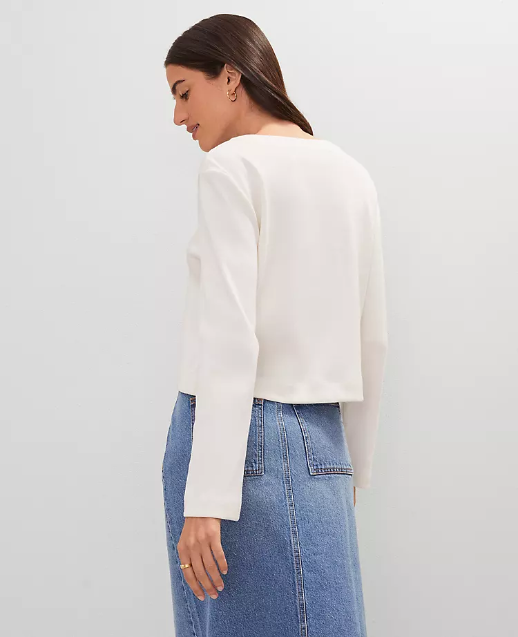 Weekend Collection Lace-Up Top