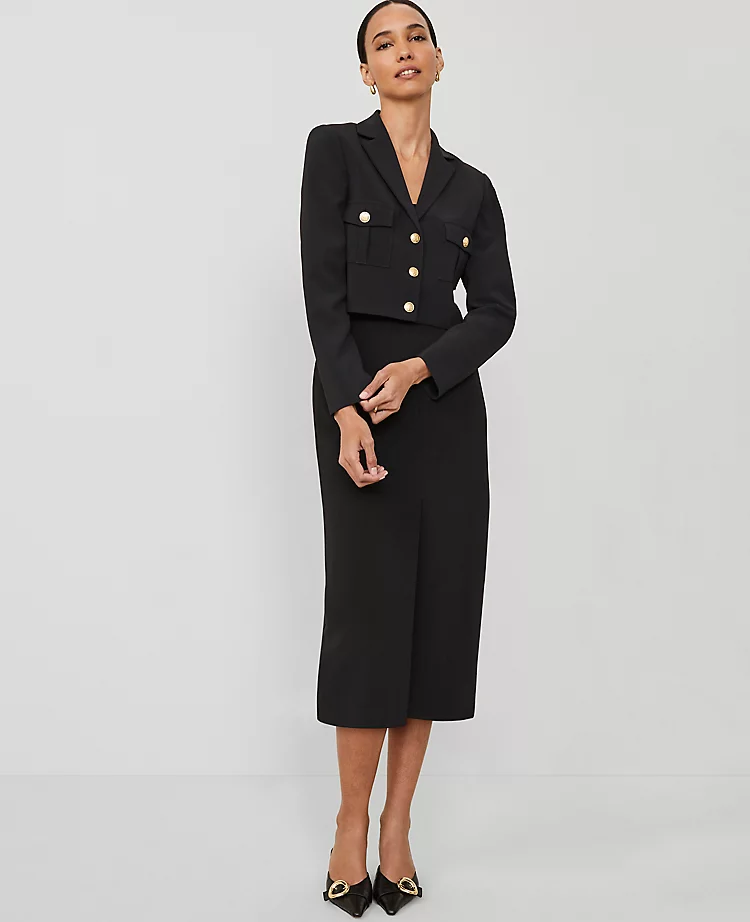 The Column Maxi Skirt in Fluid Crepe