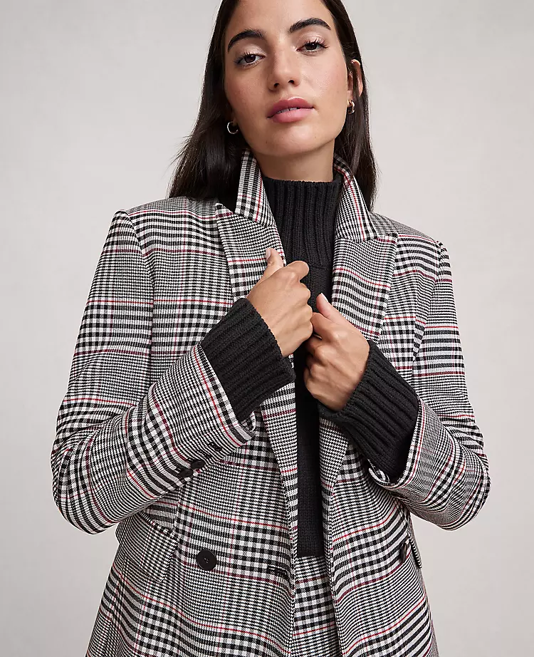15913-Plaid-Fitted-Long-Blazer-5.webp Plaid Fitted Long Blazer