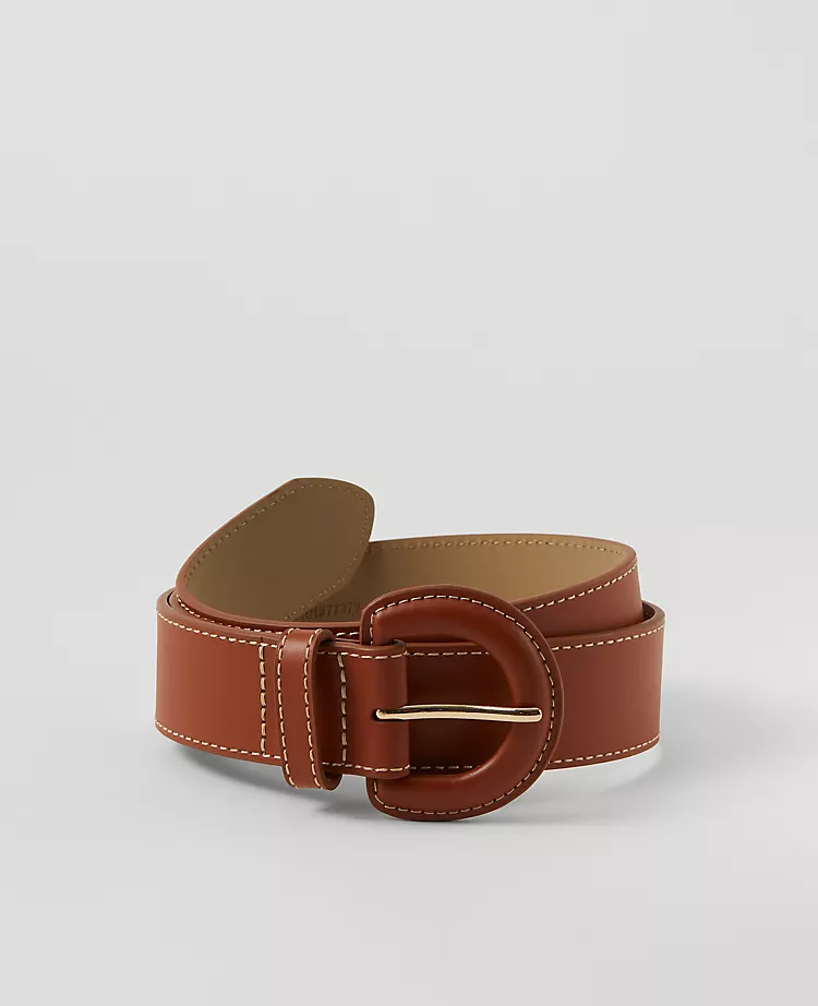 Leather Wrapped Buckle Belt
