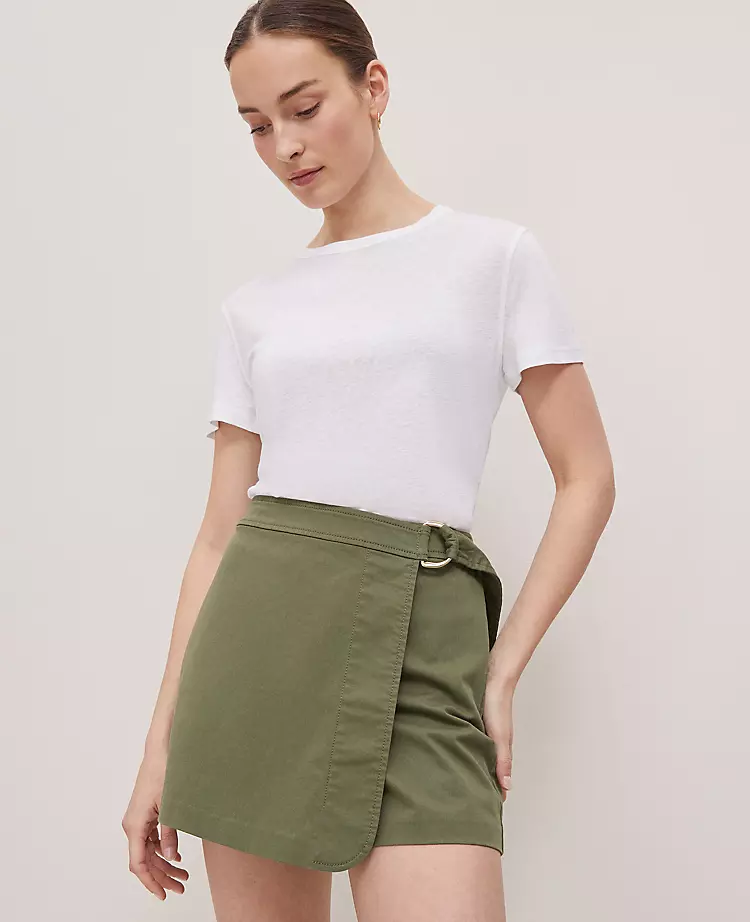 Petite Weekend Collection Linen Blend Tee