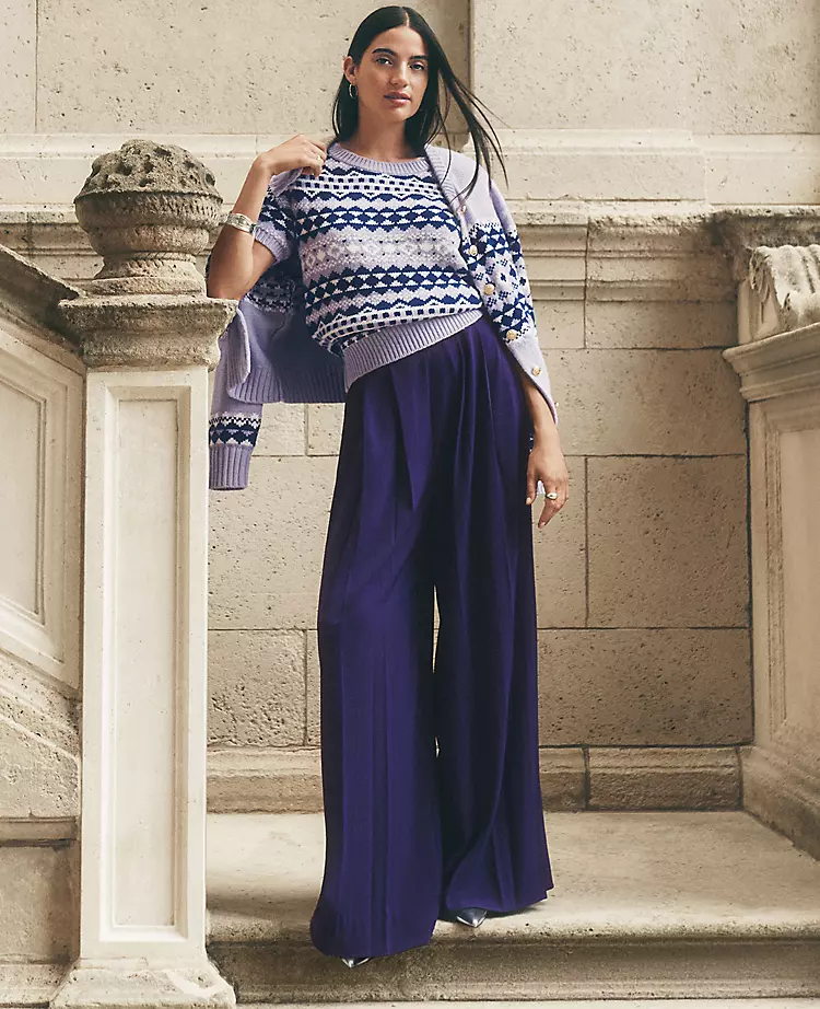 The Petite Triple Pleat Palazzo Pant