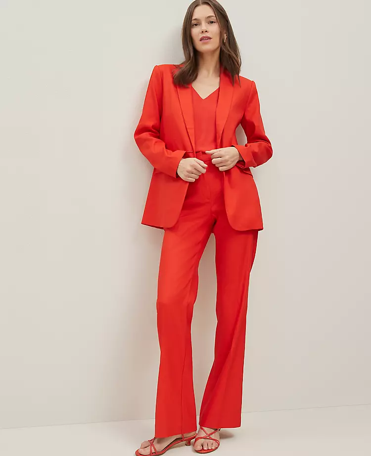 The Petite Trouser in Linen Blend