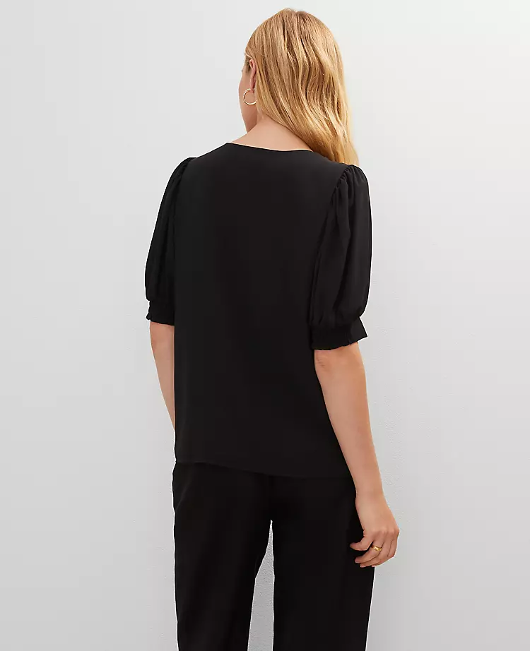 Petite V-Neck Popover
