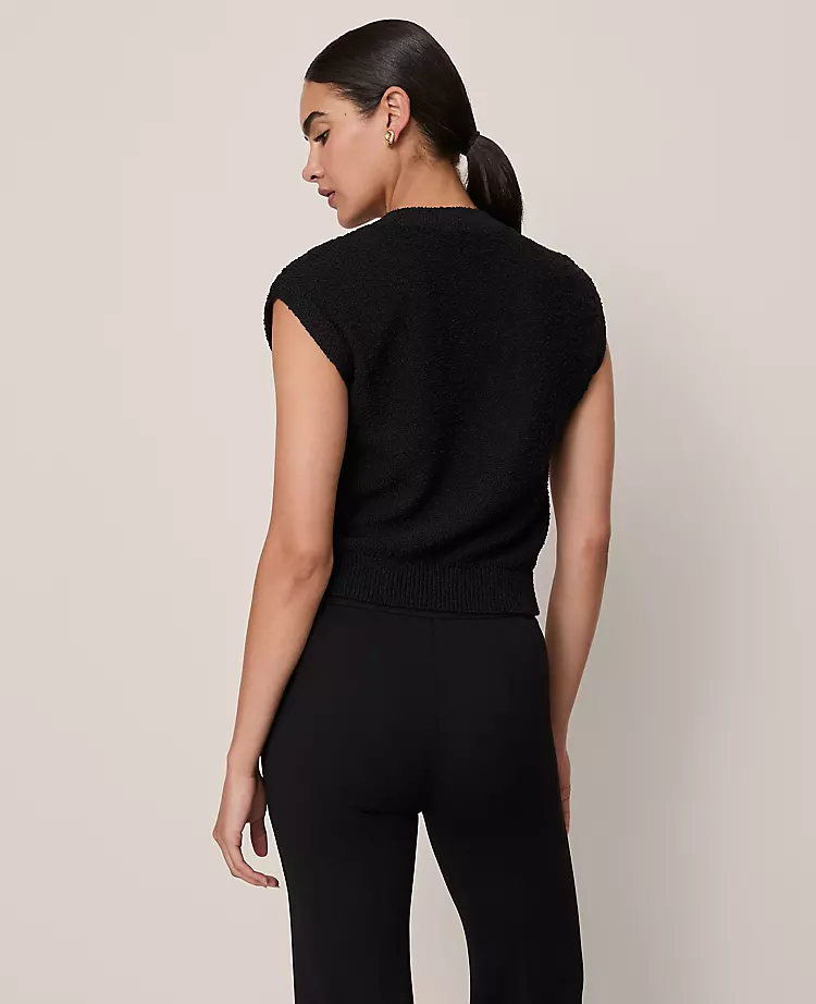 Petite Bouclé Sweater Vest