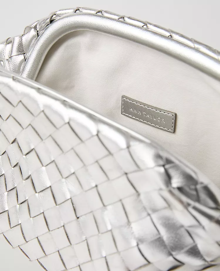 Woven Metallic Clutch