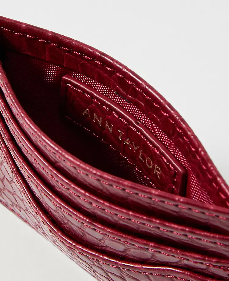 Croco Card Case