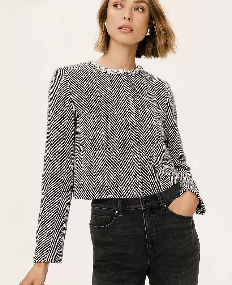 18521-Petite-Embellished-Herringbone-Cropped-Jacket-5.webp Petite Embellished Herringbone Cropped Jacket