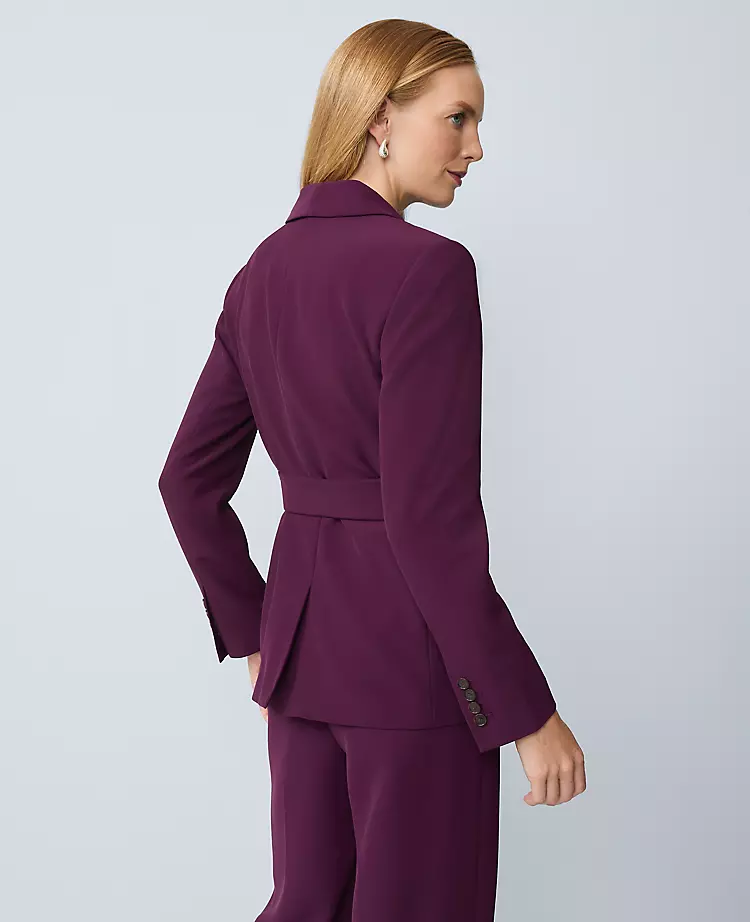 The Petite Belted Shawl Collar Blazer
