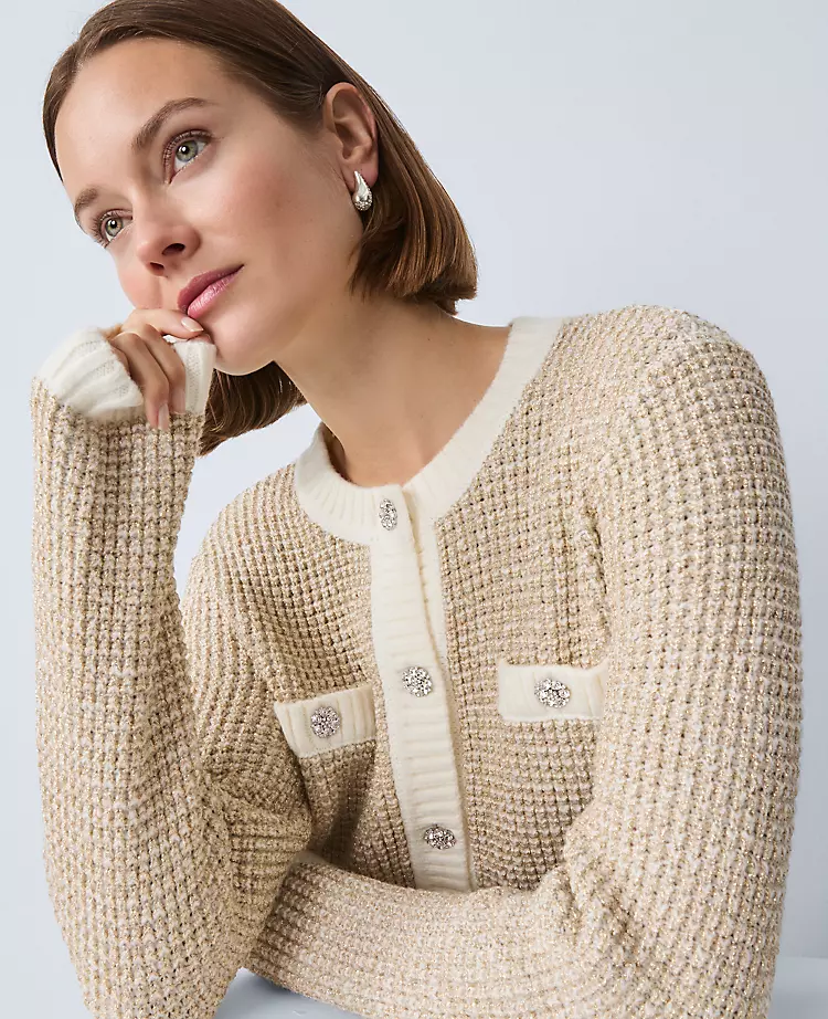 18870-Metallic-Waffle-Knit-Sweater-Jacket-1.webp Metallic Waffle Knit Sweater Jacket