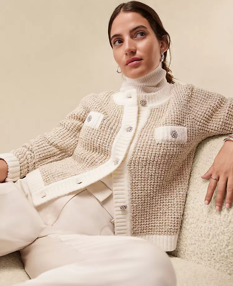 18870-Metallic-Waffle-Knit-Sweater-Jacket-4.webp Metallic Waffle Knit Sweater Jacket