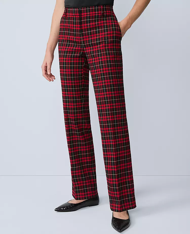 The Petite Sophia Pant in Plaid