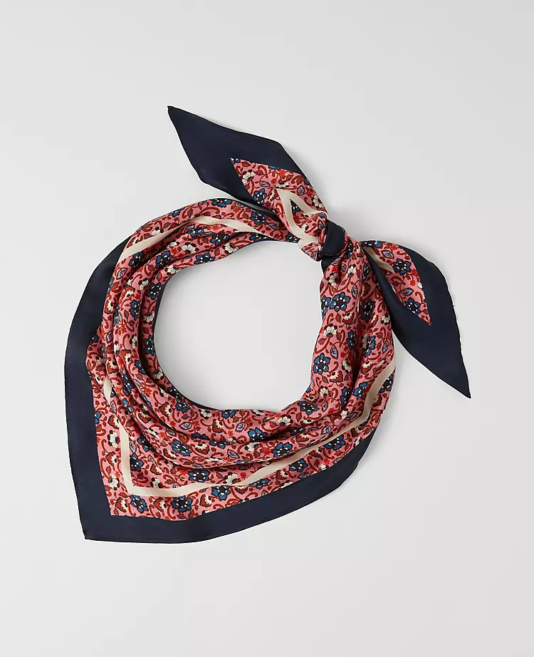 Weekend Collection Floral Silk Scarf